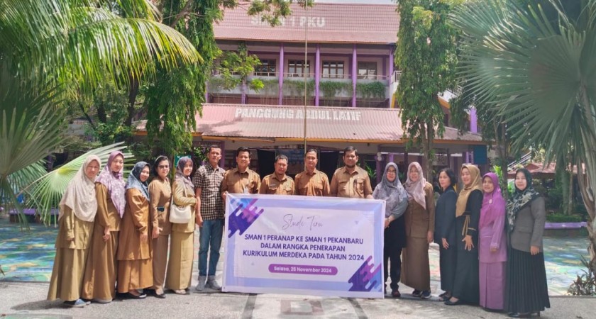 SMA Negeri 1 Peranap Mengadakan Kegiatan Studi Tiru ke SMA Negeri 1 Pekanbaru